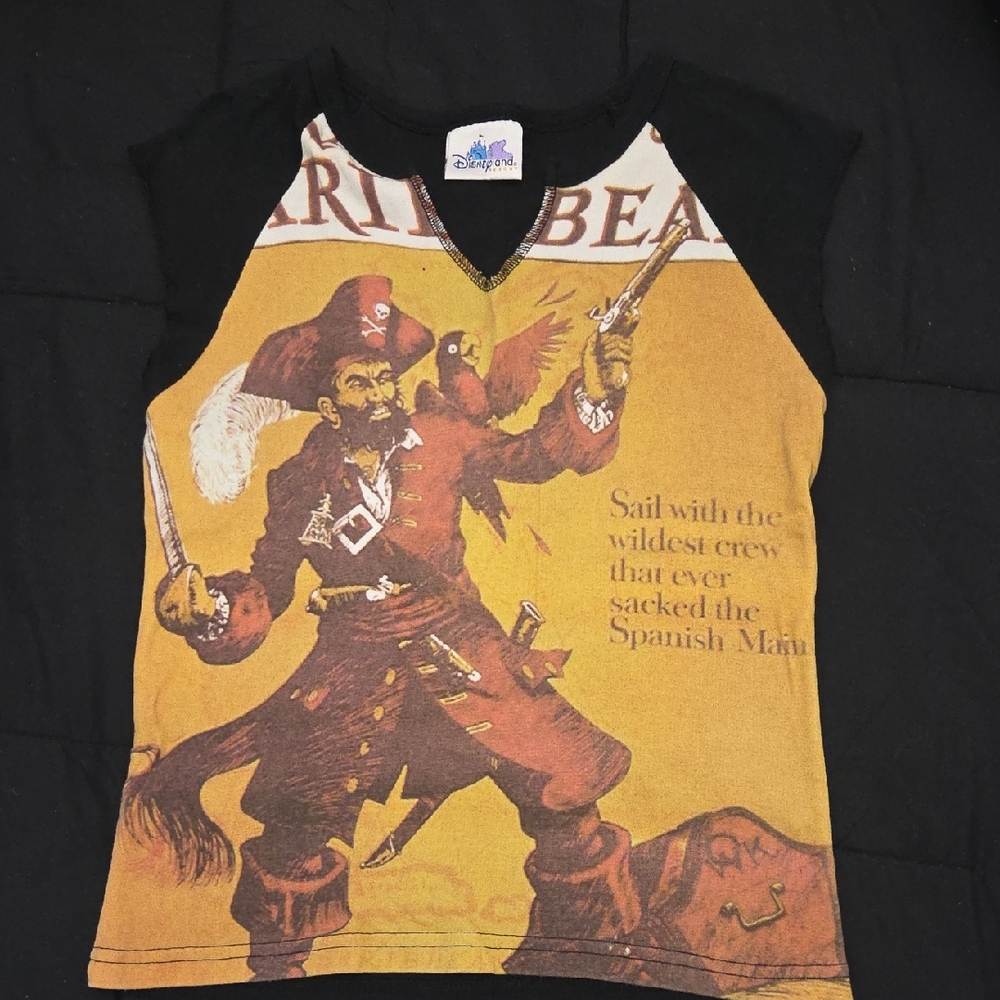 Disney Pirates Black and Tan Kids Tee